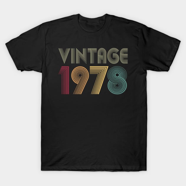 42th Birthday 1978 Gift Vintage Classic T-Shirt by key_ro